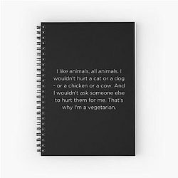 World Vegetarian Day Peter Dinklage Spiral Notebook