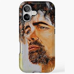Abstract Portrait Acrylic Painting of Peter Dinklage iPhone Case