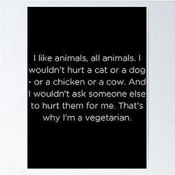 World Vegetarian Day Peter Dinklage Poster