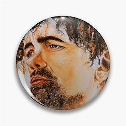 Abstract Portrait Acrylic Painting of Peter Dinklage Pin