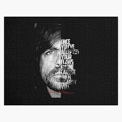 Black and White Peter Dinklage Jigsaw Puzzle Quote.