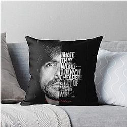 Black and White Quote Throw Pillow or Black White Quote Throw Pillow