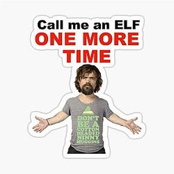 Peter Dinklage Elf Sticker
