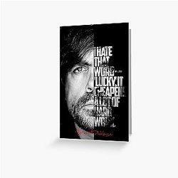 Black and White Peter Dinklage Card