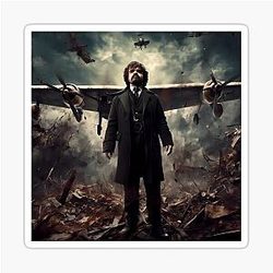 Peter Dinklage Plane Sticker