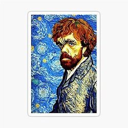 Peter Dinklage Van Gogh Artwork Sticker
