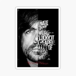 Black and Peter Dinklage quote sticker