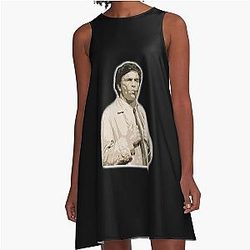 Bright Detective Peter Falk Modest Style A-Line Dress