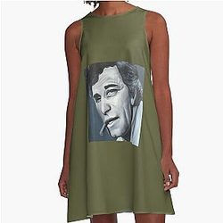 Columbo Peter Falk Portrait A-Line Dress