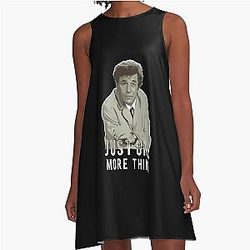 Bright Detective Peter Falk One Vintage A-Line Dress