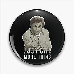 Bright Detective Modest Style Old Car Peter Falk Vintage Pin