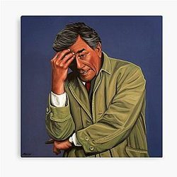 Peter Falk as Columbo Painting Canvas Print