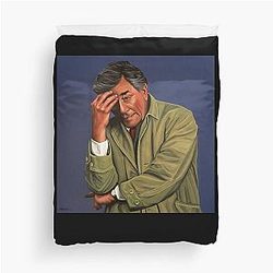 Gifts for Women Peter Falk as Columbo Painting Cool Graphic Duvet Cover