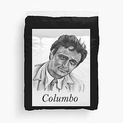 Bright Detective Modest Style Old Car Peter Falk Plays Columbo Duvet Cover