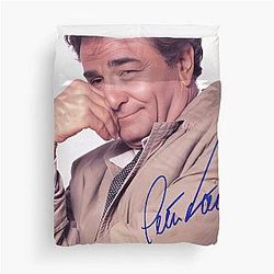 Peter Falk Signed Duvet Cover