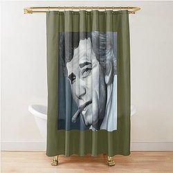 Portrait of Columbo by Peter Falk original painting Shower Curtain