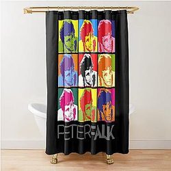 Men Women Peter Falk Portrait Poster Graphic Gift Shower Curtain