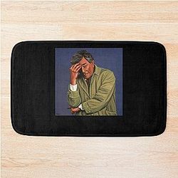 Gifts for Women Navy Peter Falk as Columbo Watercolor Painting Mat