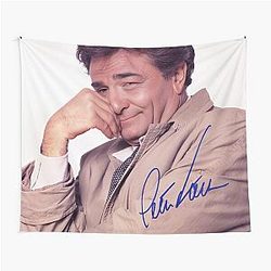 Peter Falk Signed Tapestry