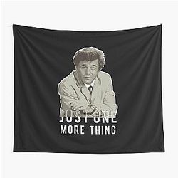 Columbo Vintage Gift Tapestry Inspiring Quote Detective Just One More Thing Peter Falk Columbo