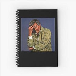 Gifts for women Peter Falk as Columbo painting cool graphic spiral notebook