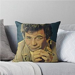 Peter Falk as Columbo Accent Pillow