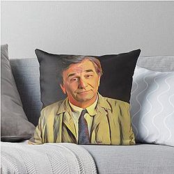 Peter Falk Columbo Throw Pillow