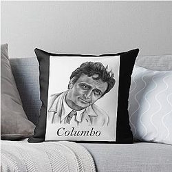 Bright Detective Modest Style Old Car Peter Falk Plays Columbo Throw Pillow