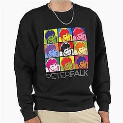 Bright Detective Style Old Car Men Peter Falk Portrait Sweatshirt