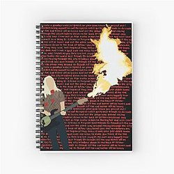 Pete Wentz Flamethrower Bass Spiral Notebook