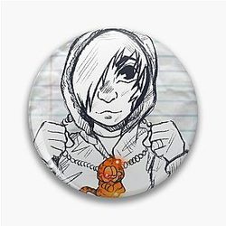 Pete Wentz with Garfield Sketch Pin
