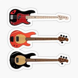 Pete Wentz Bass Guitars Sticker