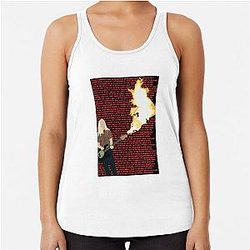 Pete Wentz Flamethrower Bass Racerback Tank Top