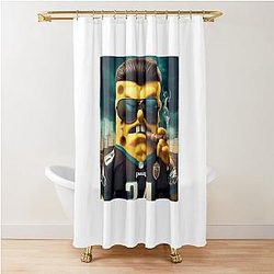 Spongebob Squarepants Philadelphia Eagles Shower Curtain