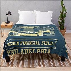 Philadelphia Eagles Lincoln Financial Field Vintage Throw Blanket
