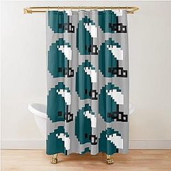 8-Bit Philadelphia Shower Curtain
