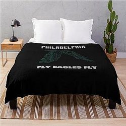 Fly Eagles Football Throw Blanket