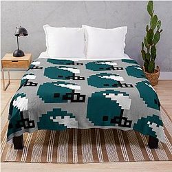 8-Bit Philadelphia Throw Blanket