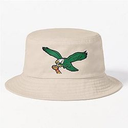 Vintage Philadelphia Eagles Helmet Design Bucket Hat Sports Accessory