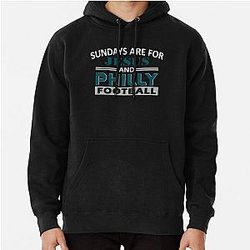 Funny Philadelphia Pro Football  - Sundays are for Jesus and Philly Pullover Hoodie