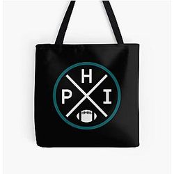 Retro Philadelphia Football Emblem Vintage Print Tote Bag