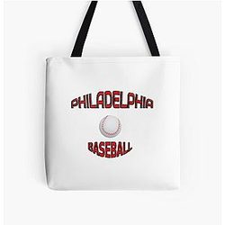 Philadelphia Vintage Philadelphia Baseball Throwback Retro Design All Over Print Tote Bag