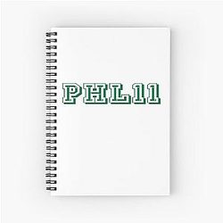 PHL11 Philadelphia Wentz 11 Logo Spiral Notebook