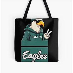 Vintage Philadelphia Eagles Helmet Design Tote Bag