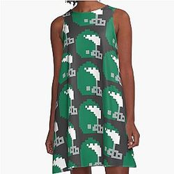 8-Bit Philadelphia A-Line Dress