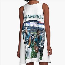 Philadelphia Eagles champion 2025 A Line Dress