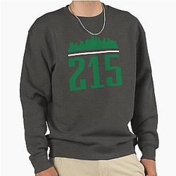 Vintage Philadelphia 215 Skyline Design Pullover Sweatshirt