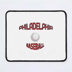 Philadelphia Vintage Philly Baseball Throwback Design Mouse Pad