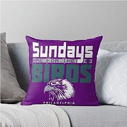 Funny Philadelphia Pro Football Throw Pillow