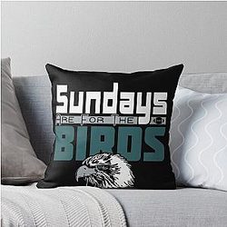 Funny Philadelphia Pro Football Sundays Throw Pillow